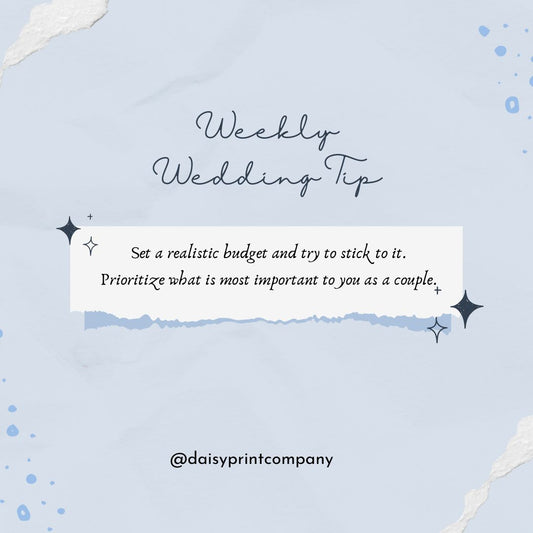 Weekly Wedding Tip #2