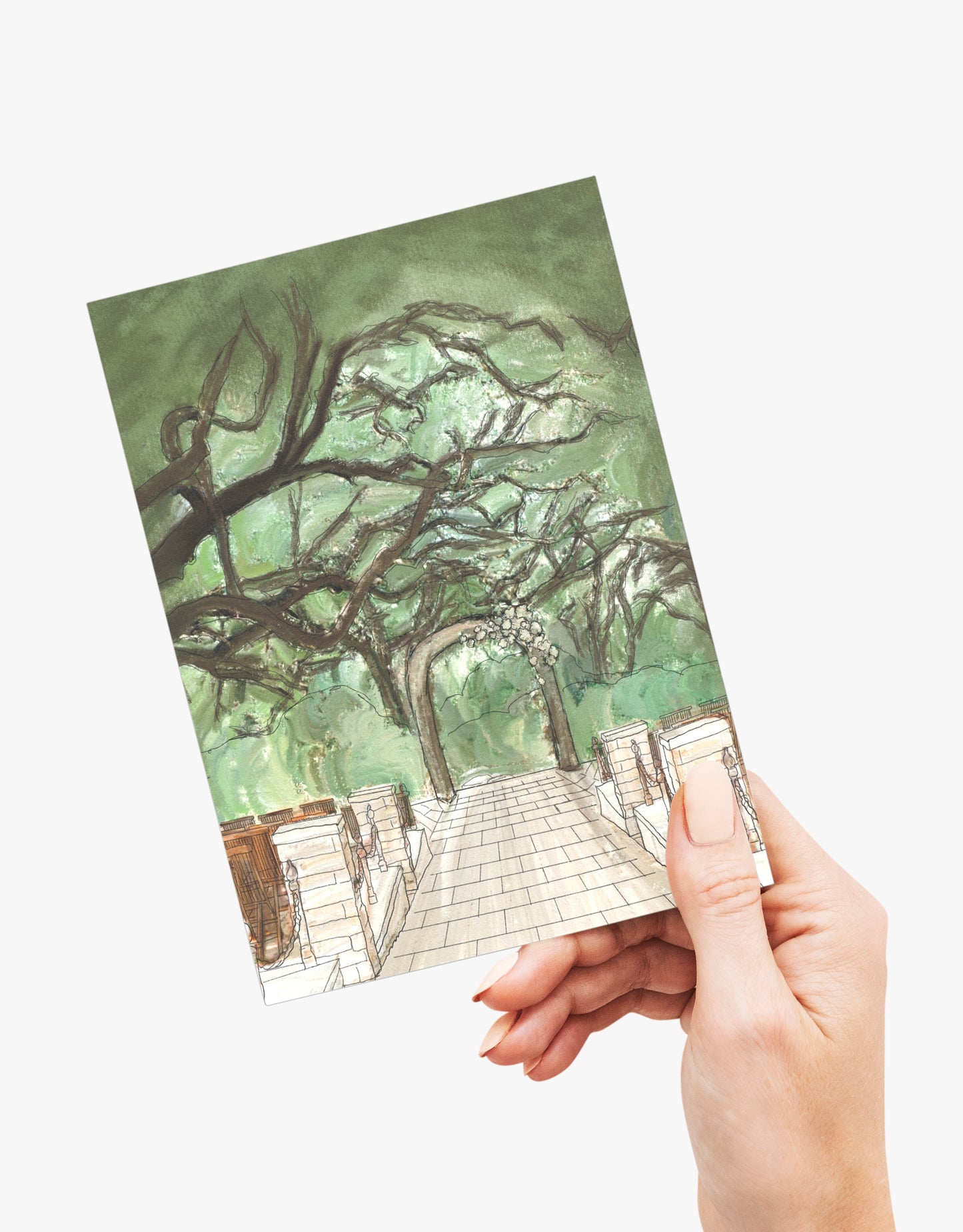 Camp Lucy Ceremony - Dripping Springs Series Painting Post Cards