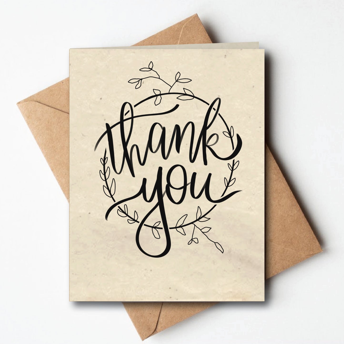 PLANTABLE Seed Paper Card - Thank You Wreath