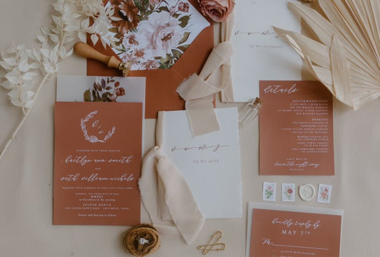 Felton Ranch Bohemian Floral Wedding Invitation Suite