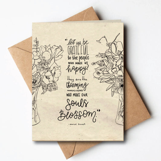 PLANTABLE Seed Paper Card - The Charming Gardeners (Thank You)