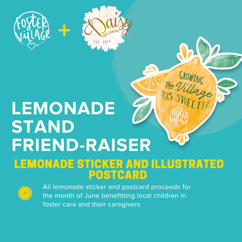 Make Life Sweet Sticker - Foster Village Lemonade Fundraiser, 100% of profits donated!
