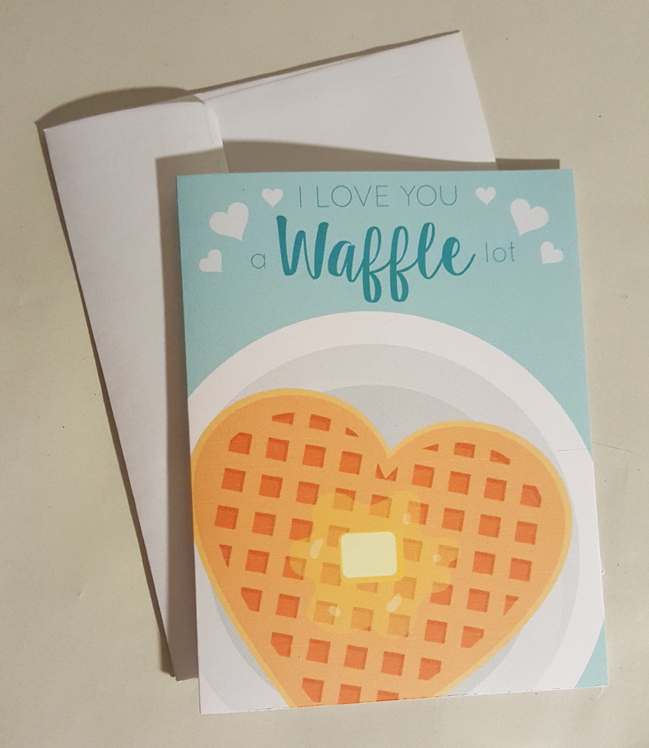 Valentine's Day Card - I Love You a Waffle Lot