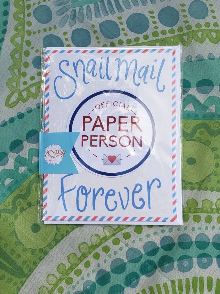 Snail Mail Forever STICKER Greeting Card