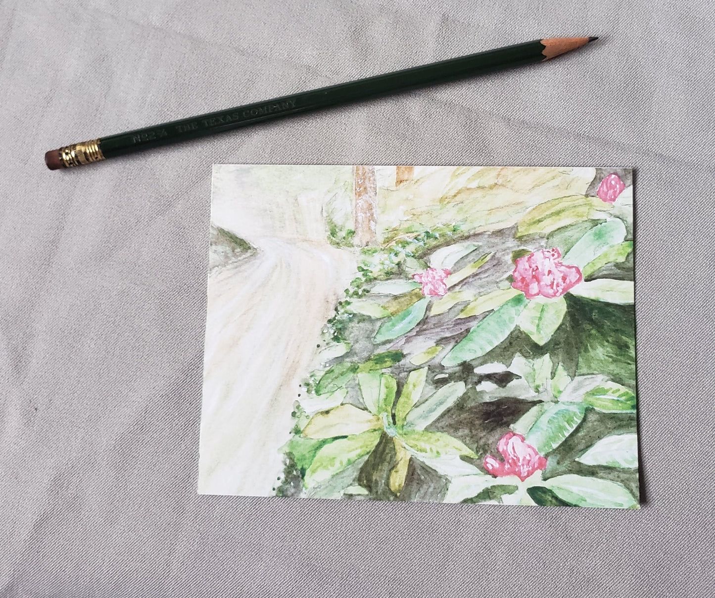 Washington Coast Rhododendron - State Flower Watercolor Painting Post Cards
