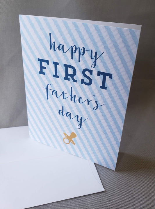 Father's Day Card - Happy First Father's Day