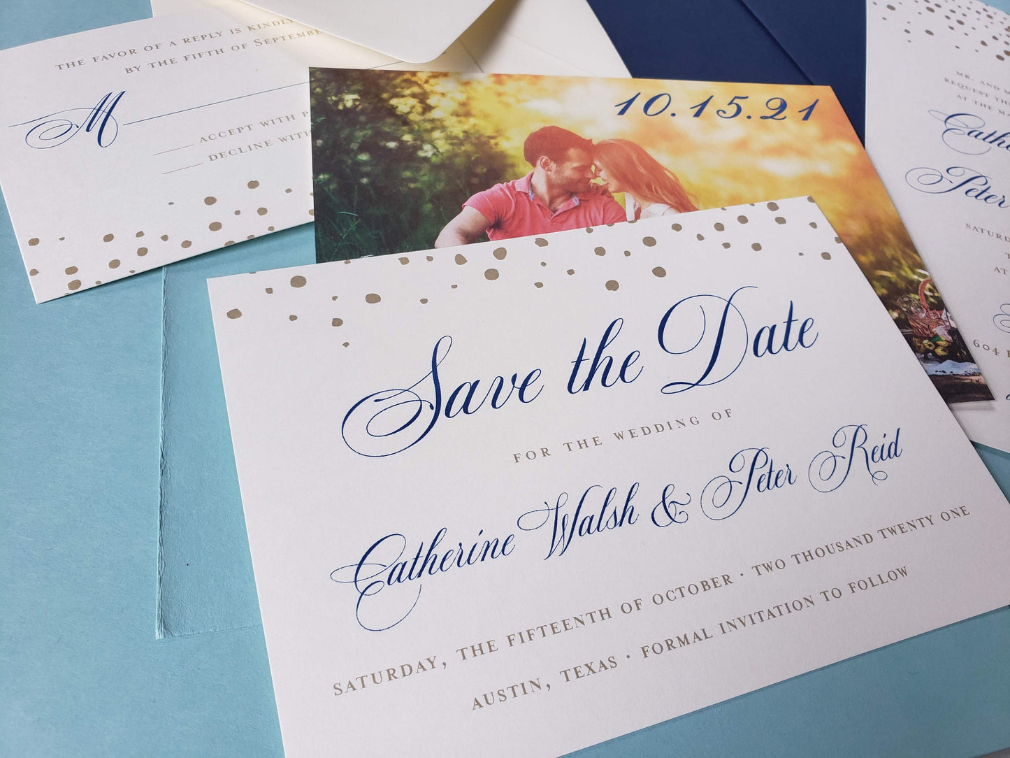 Elegant Confetti - Wedding Invitation Sample Set