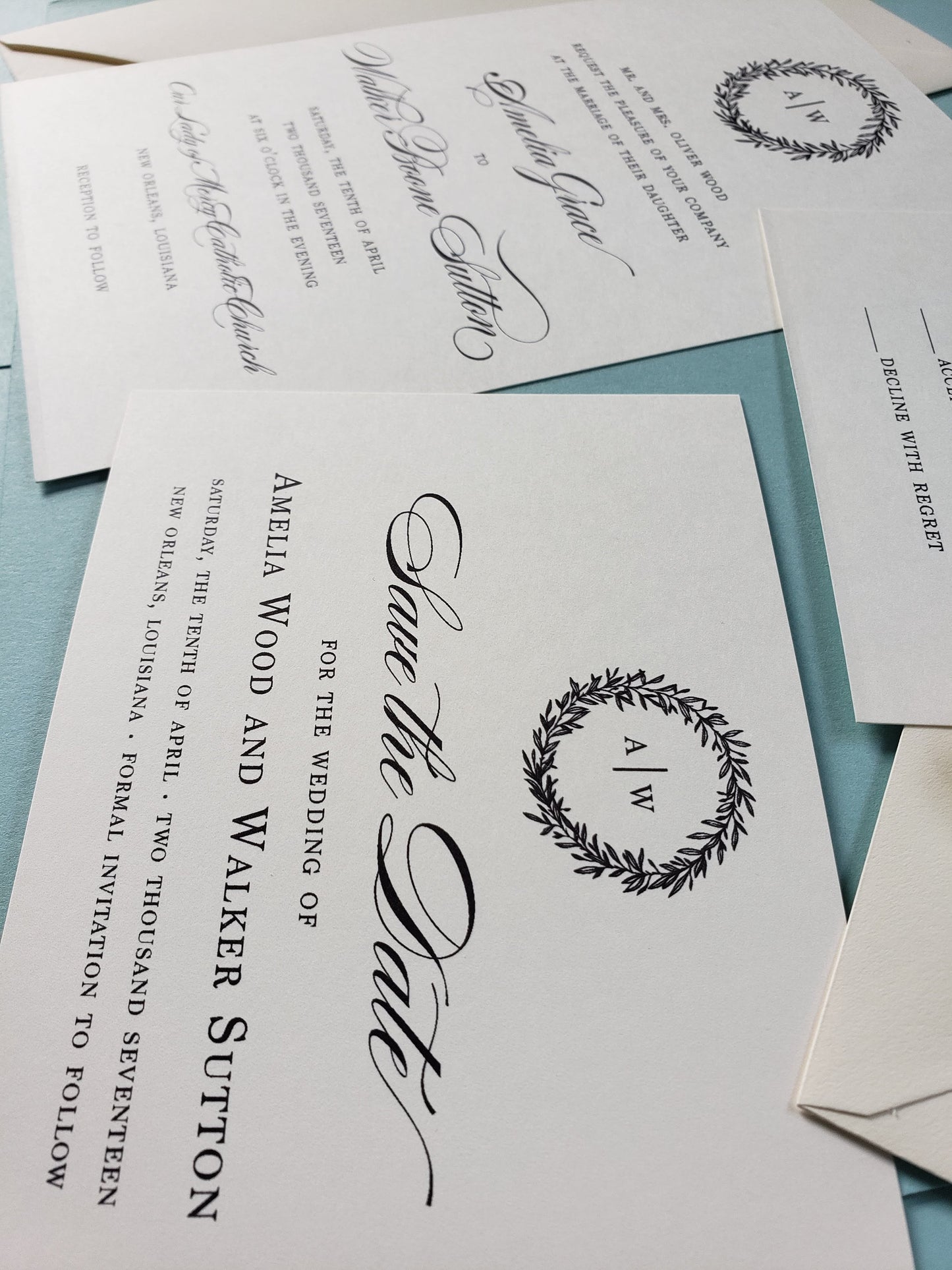 Classic Traditional - Wedding Invitation Sample Set