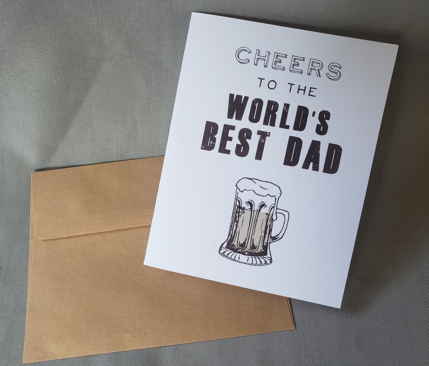 Father's Day Card - Cheers to the World's Best Dad
