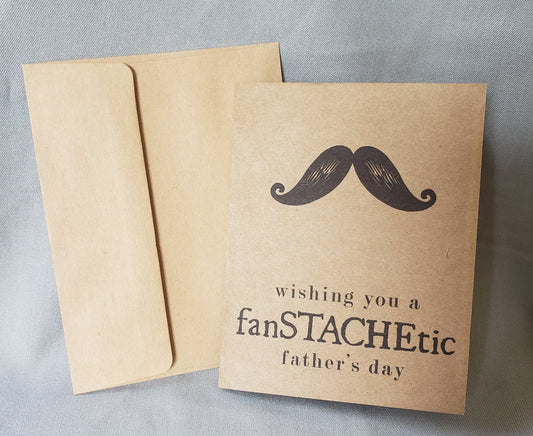 Father's Day Card - Wishing You A FanSTACHEtastic Father's Day