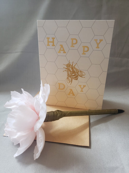 Birthday Card - Happy [BEE]day