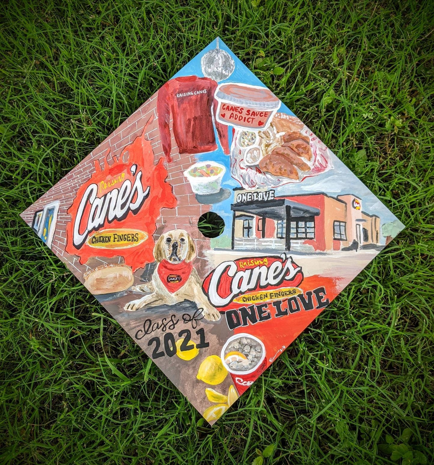 CUSTOM Hand-Painted Graduation Cap Topper