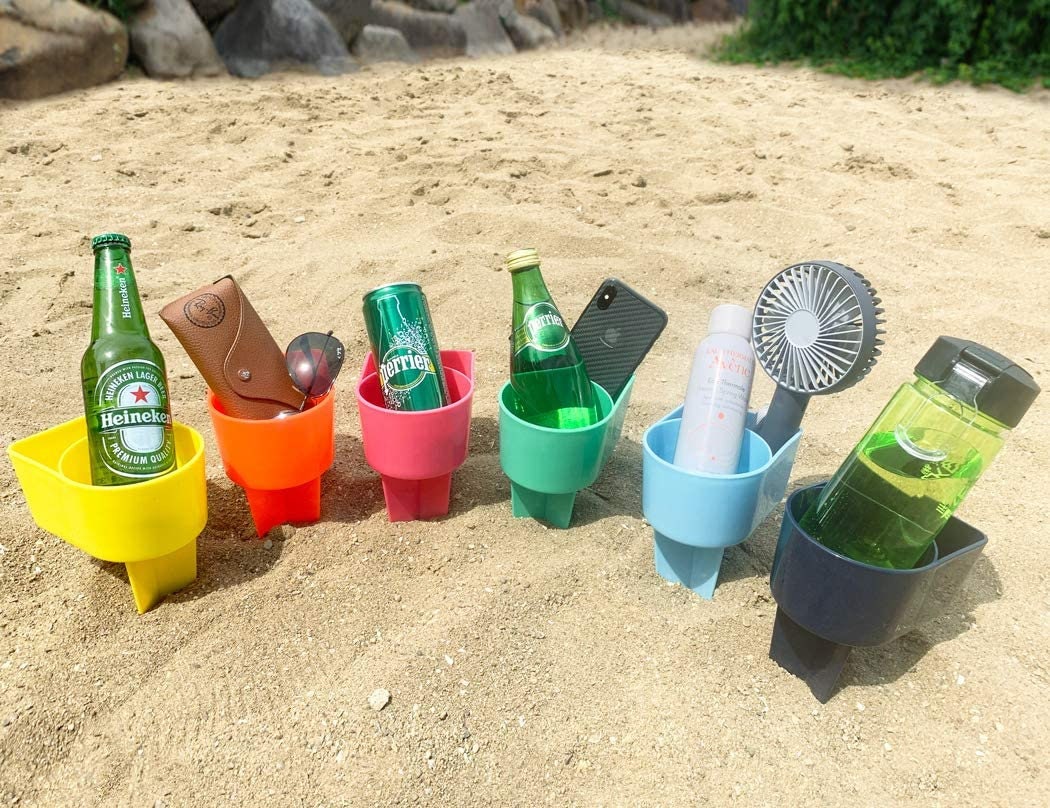 Personalized Beach Drink Holders with Phone Pocket! Fully customizable –  daisyprintcompany