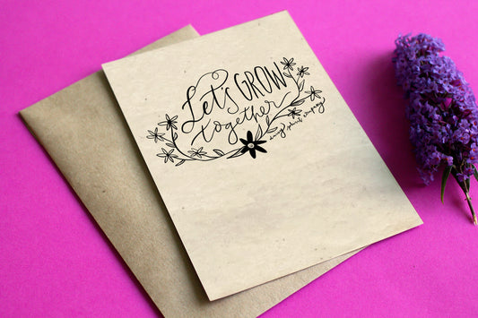 PLANTABLE Seed Paper Card - Let's Grow Together