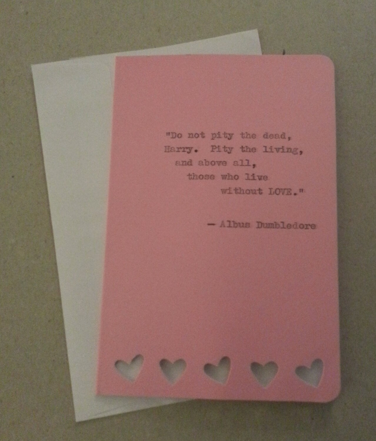 Mother's Day or Valentine's Day Card - Custom Typewriter Message