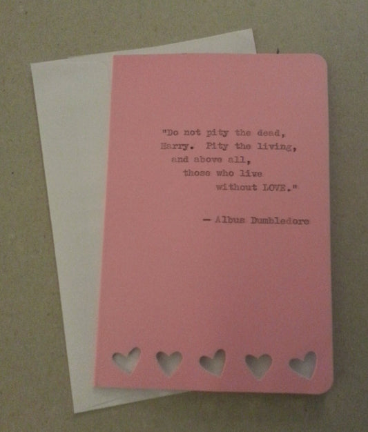 Mother's Day or Valentine's Day Card - Custom Typewriter Message