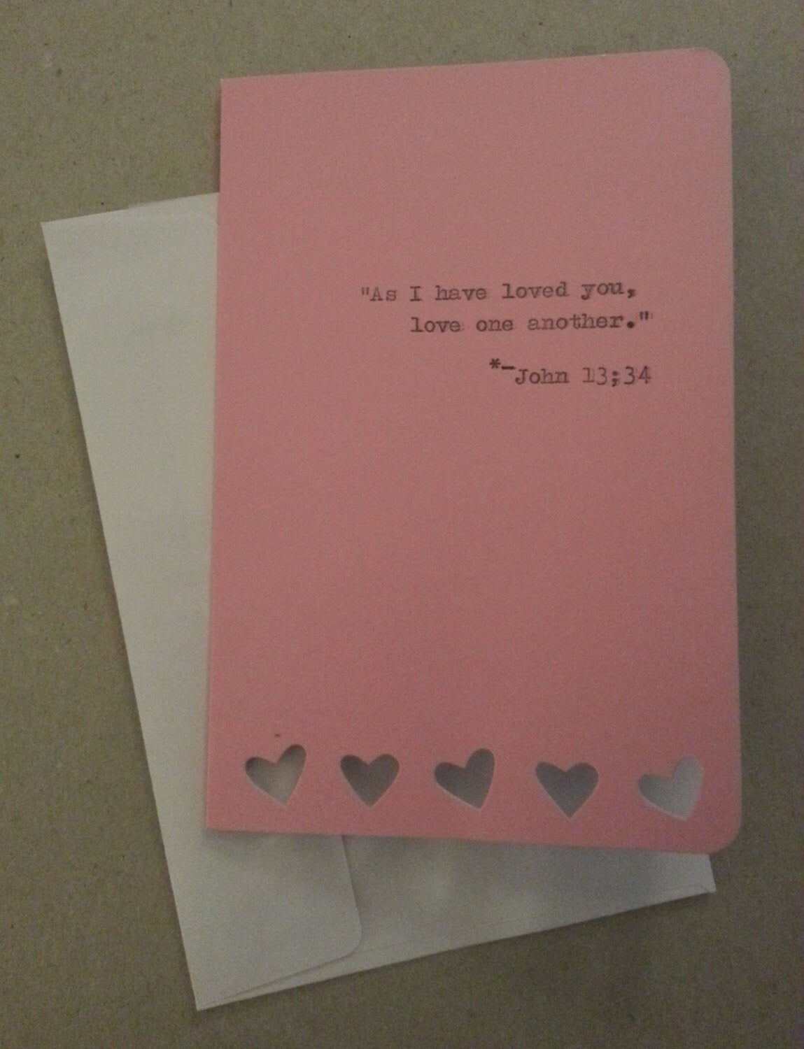 Mother's Day or Valentine's Day Card - Custom Typewriter Message