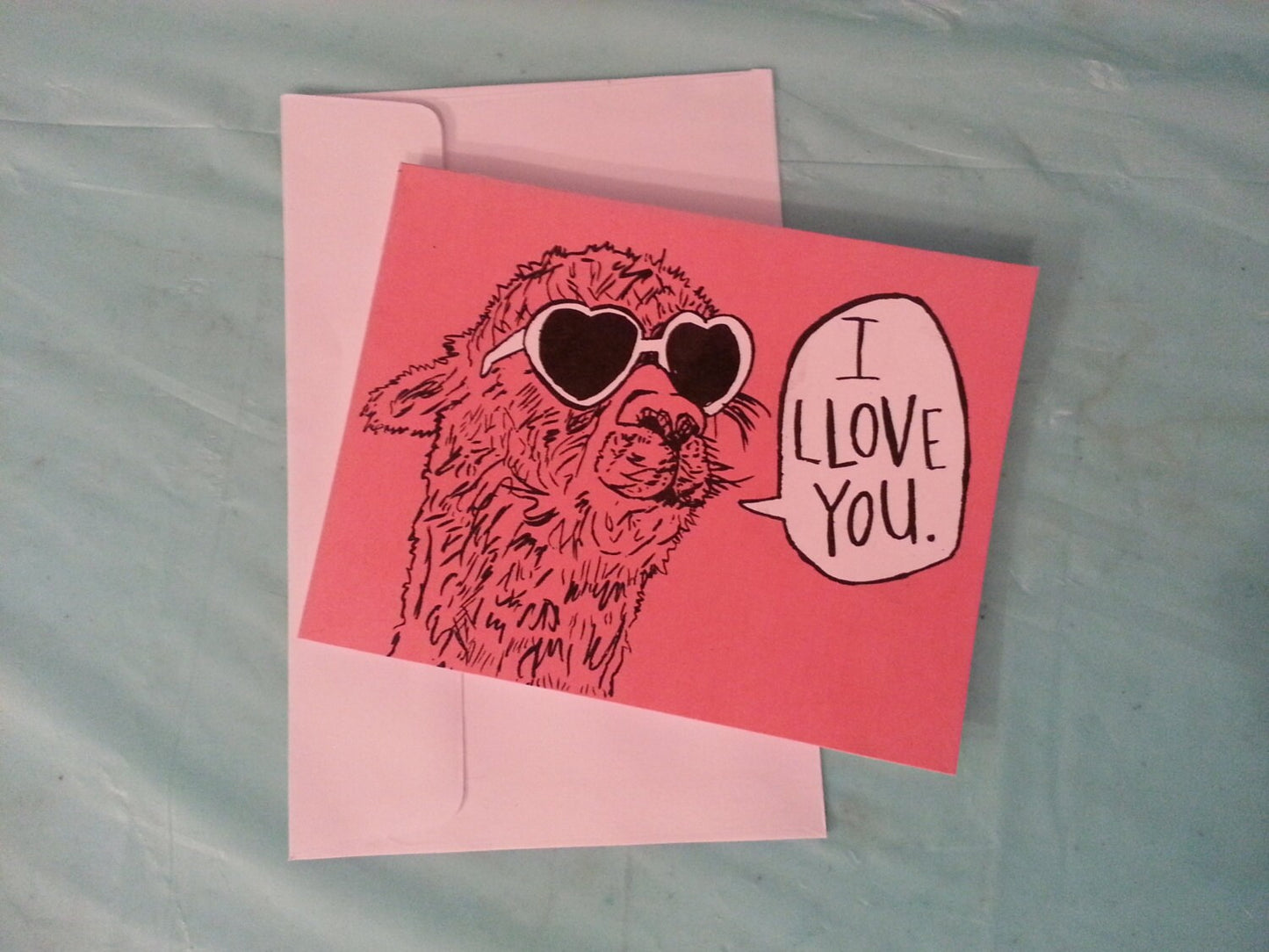Valentine's Day Card - I LLOVE YOU.